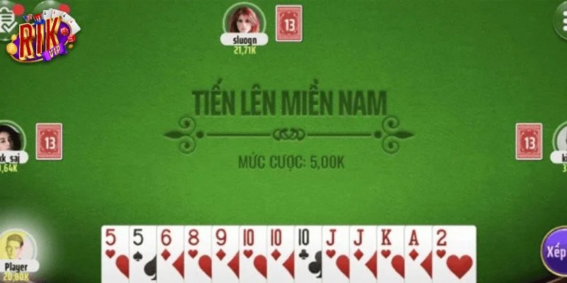 Bài tiến lên miền Nam được yêu thích hàng đầu tại RIKVIP.